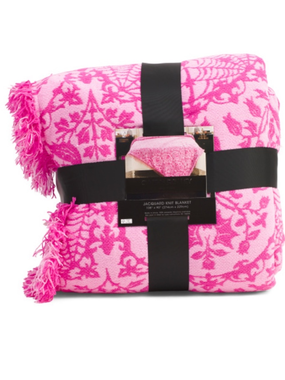 Cynthia Rowley Hot Pink  Chenille Blanket